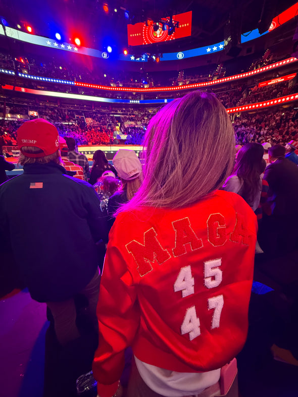 CUSTOM 🇺🇸 MAGA 45 47 JACKET