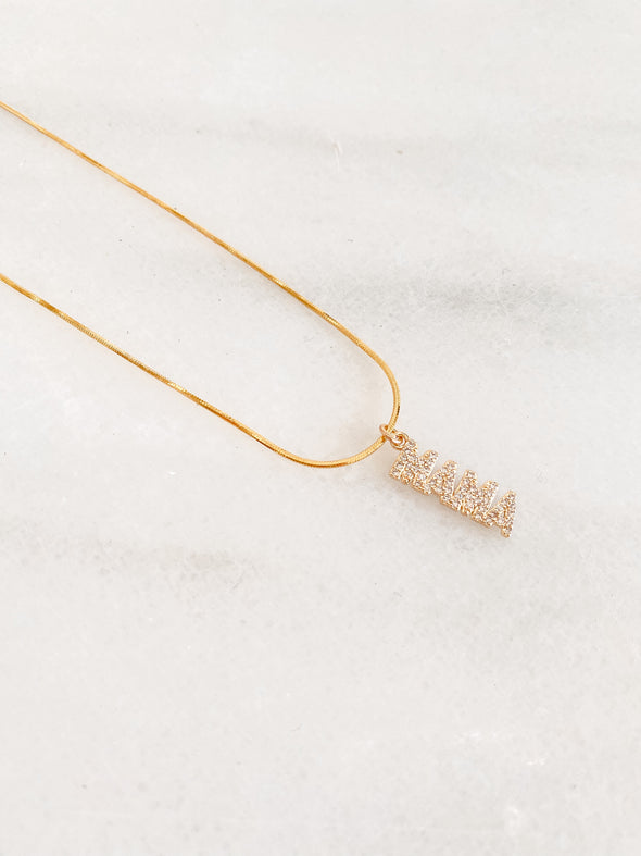 “Mama” bear necklace