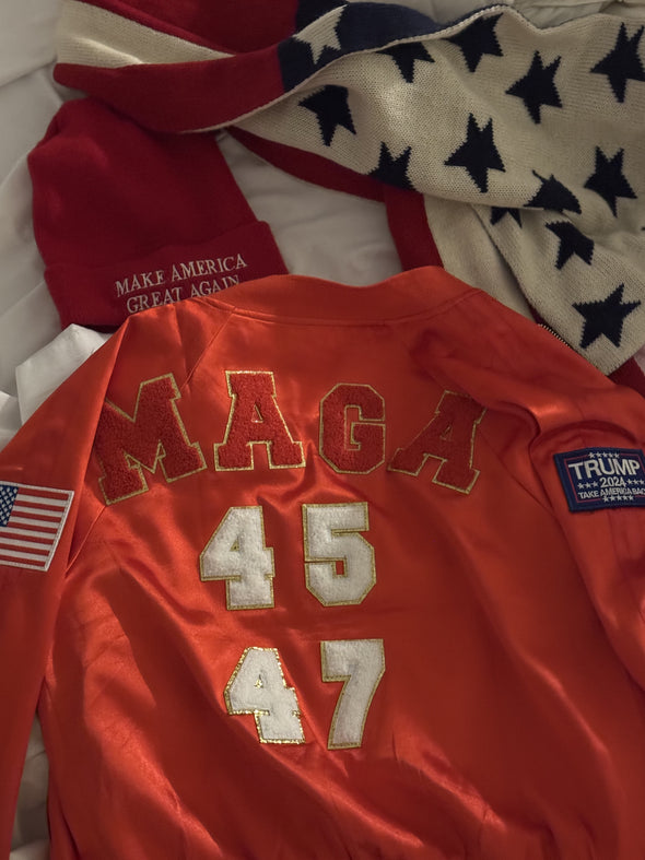 CUSTOM 🇺🇸 MAGA 45 47 JACKET